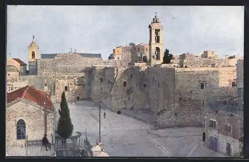 AK Bethlehem, Geburtskirche aus der Vogelschau