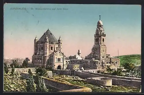 AK Jerusalem, St. Marienkirche auf dem Sion