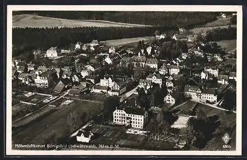 AK Königsfeld /Schwarzwald, Ortsansicht aus der Vogelschau