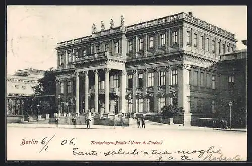 AK Berlin, Kronprinzen-Palais, Unter den Linden