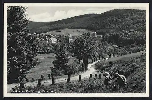 AK Fredeburg / Sauerland, Blick auf den Ort