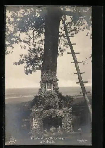 AK Rabosée, Tombe d`un officier belge, Kriegsgräber