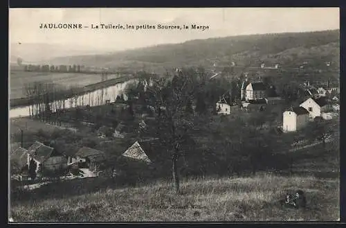 AK Jaulgonne, La Tuilerie, les petites Sources, la Marne