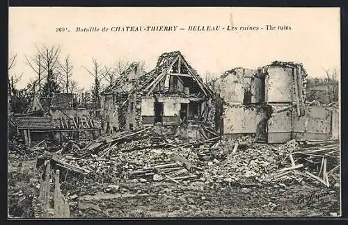 AK Belleau /Chateau-Thierry, Les ruines