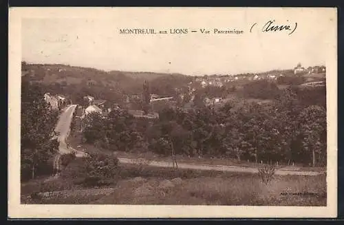 AK Montreuil-aux-Lions, Vue panoramique