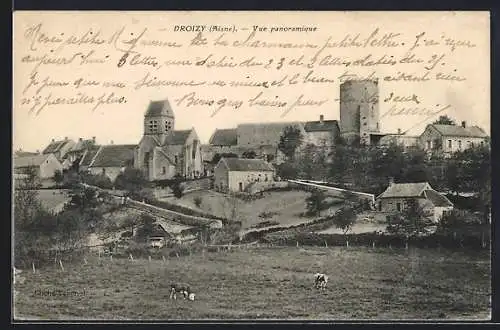 AK Droizy /Aisne, Vue panoramique