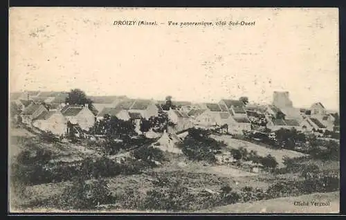 AK Droizy /Aisne, Vue panoramique, coté Sud-Ouest