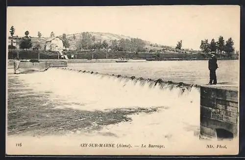 AK Azy-sur-Marne, Le Barrage