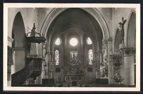 AK Aubenton /Aisne, Intérieur de l`Eglise