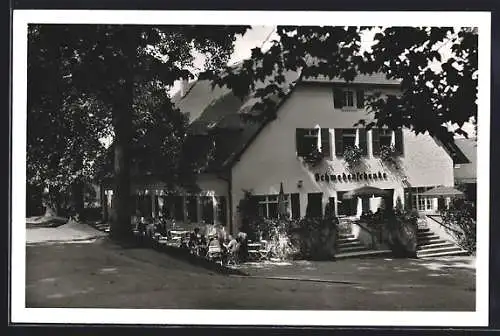 AK Insel Mainau, Blick auf das Gasthaus Schwedenschänke
