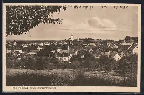 AK Bonndorf /bad. Schwarzwald, Gesamtansicht vom Waldrand aus