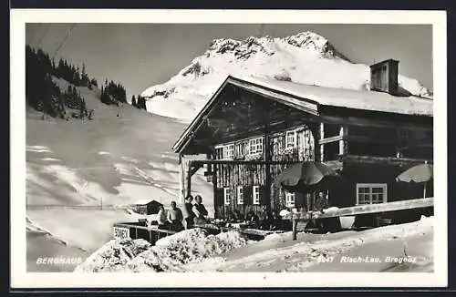 AK Lech a. A., Das Gasthaus Berghaus Sonneck gegen d. Karhorn