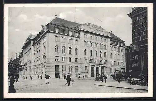 AK Wien, Strassenpartie am Wiener Bank-Verein