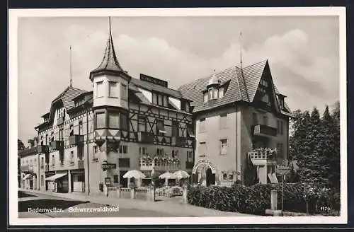 AK Badenweiler, Partie am Schwarzwaldhotel