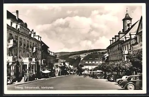 AK Triberg /Schwarzwald, Partie am Marktplatz