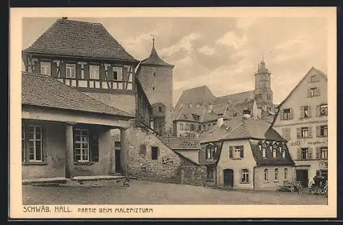 AK Schwäbisch Hall, Partie beim Malefizturm