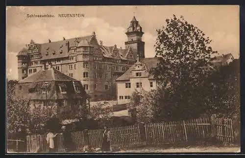 AK Neuenstein / Öhringen, Blick auf das Schloss