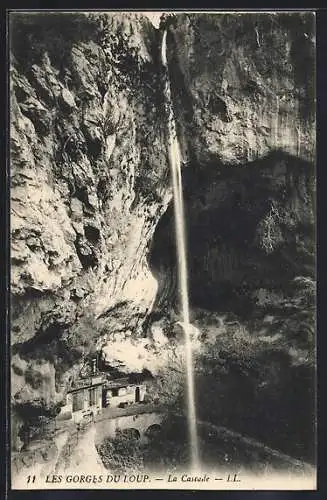 AK Les Gorges-du-Loup, La Cascade