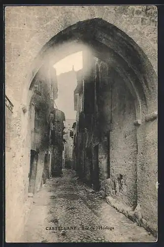 AK Castellane, Rue de l`Horloge