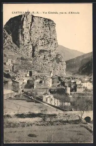 AK Castellane, vue Generale d`Altitude