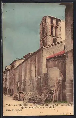 AK Castellane, Eglise Saint-Victor XIII siecle