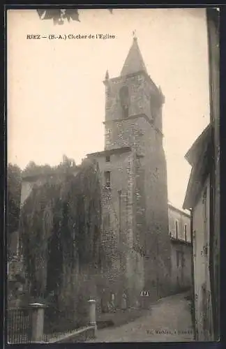 AK Riez /B.-A., Clocher de l`Eglise