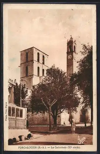 AK Forcalquier /B.-A., La Cathédrale