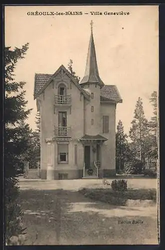 AK Gréoulx-les-Bains, Villa Geneviève