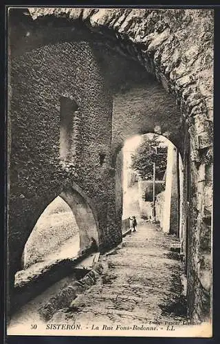 AK Sisteron, La Rue Fons-Redonne