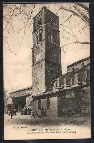 AK Moustiers, Ste-Marie, Le Clocher Roman, Monument historique, Ve siecle