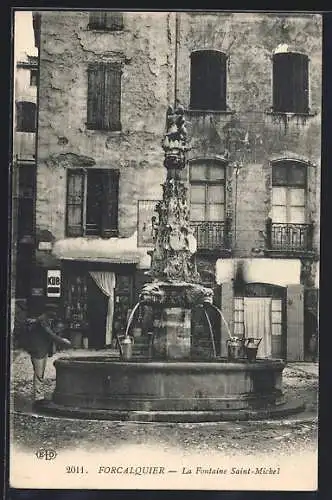 AK Forcalquier, La Fontaine Saint-Michel