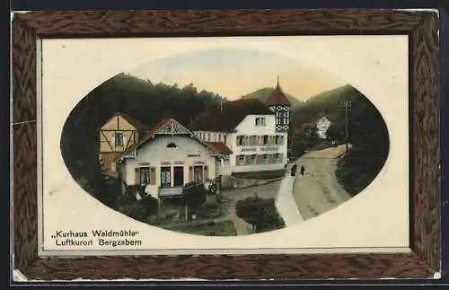 AK Bergzabern, Das Kurhaus Waldmühle, Passepartout