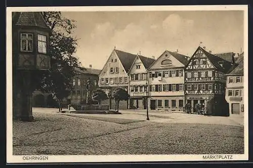 AK Oehringen, Partie auf dem Martkplatz