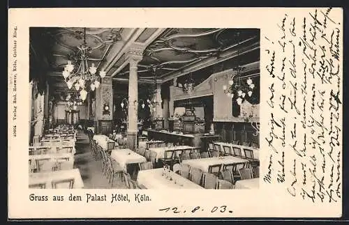 AK Köln, Restaurant im Palast-Hotel