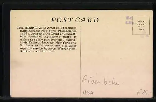 AK Broadway Limited, Pensylvania Railroad, Eisenbahn