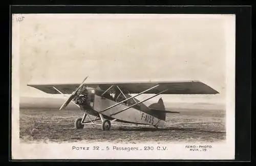 AK Flugzeug Potez 32-5 Passagers 230 CV