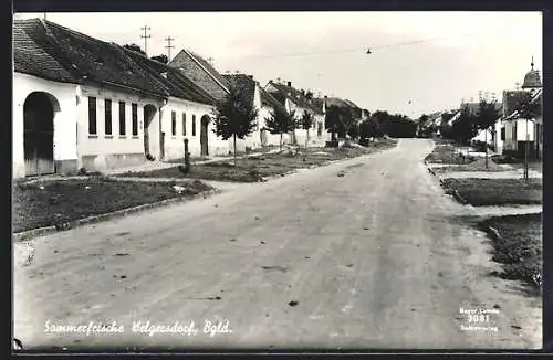 AK Grosspetersdorf /Bgld., Welgersdorf, Partie an der Dorfstrasse