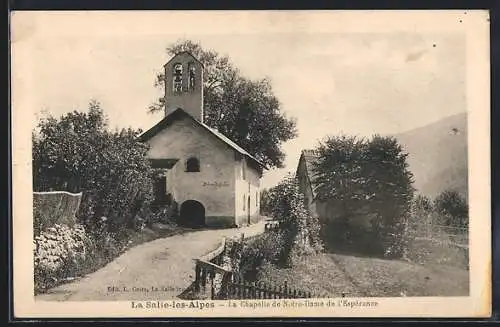 AK La Salle-les-Alpes, La Chapelle de Notre-Dame de l`Espérance