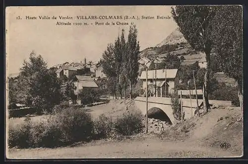 AK Villars-Colmars, Haute Vallée du Verdon, Pont de la Chasse, Altitude 1200 m