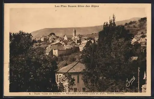 AK Villars-Colmars, 1200 m, d’alt., Station estivale, Les Plus Beaux Sites des Alpes