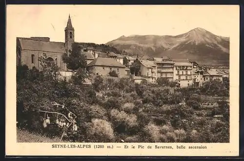 AK Seyne-les-Alpes, Et le Pic de Savernes, belle ascension