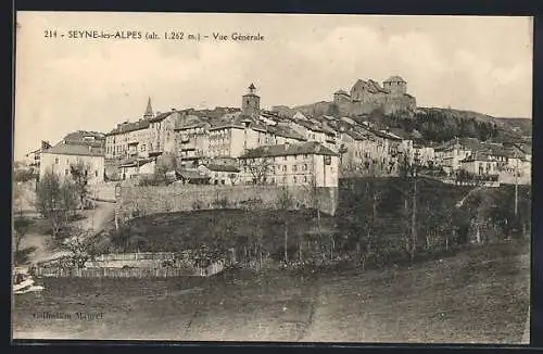 AK Seyne-les-Alpes, alt. 1262 m, Vue Générale