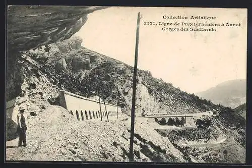 AK Gorges des Scaffarels, Ligne de Puget-Théniers à Annot