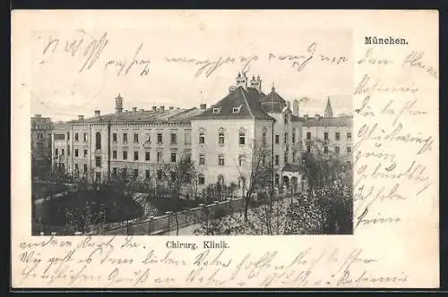 AK München, Blick auf die Chirurgische Klinik