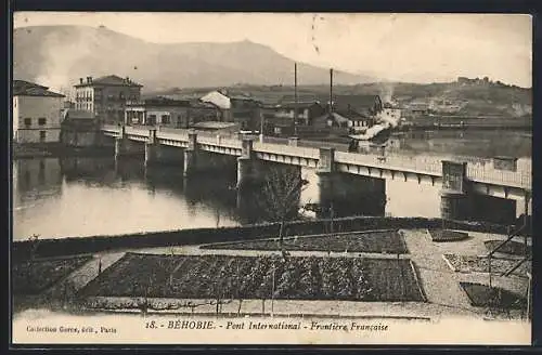 AK Béhobie, Pont International, Frontière Francaise