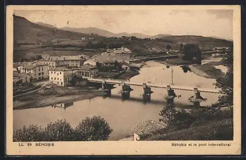 AK Béhobie, Béhobie et le pont international