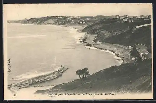 AK Bidart près Biarritz, La Plage prise de Guéthary