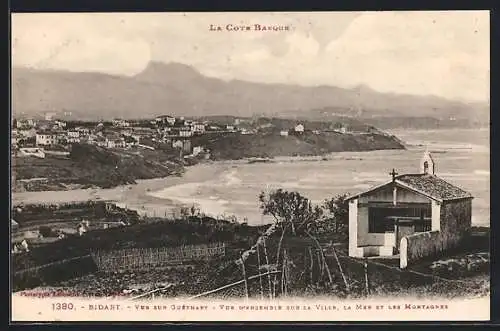 AK Bidart, Vue d`ensemble sur la Ville, la Mer et les Montagnes