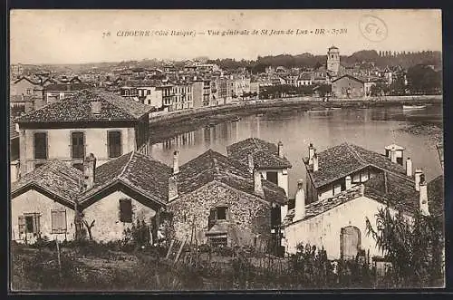 AK Ciboure, Côte Basque, Vue générale de St Jean-de-Luz