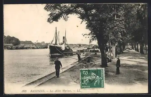 AK Bayonne, Les Allées Marines